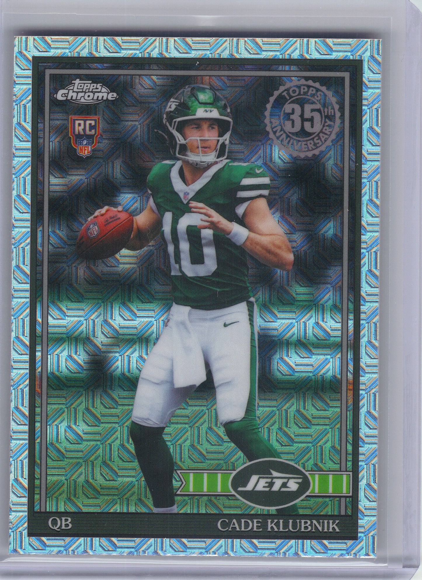 2026 Topps Flagship #91TRC-38 Kenyon Sadiq 1991 Topps Football Rookies Chrome New York Jets
