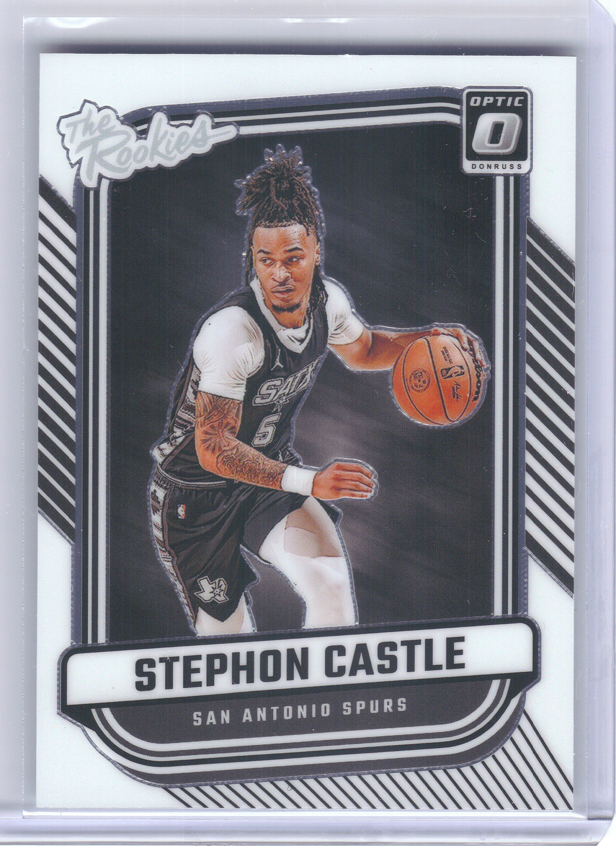 2024-25 Donruss Optic #4 Stephon Castle The Rookies San Antonio Spurs
