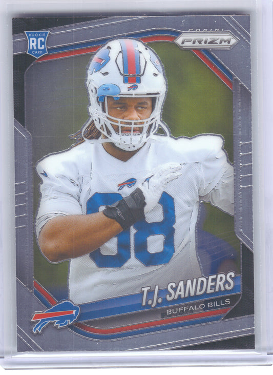 2025 Panini Prizm #338 T.J. Sanders Buffalo Bills RC