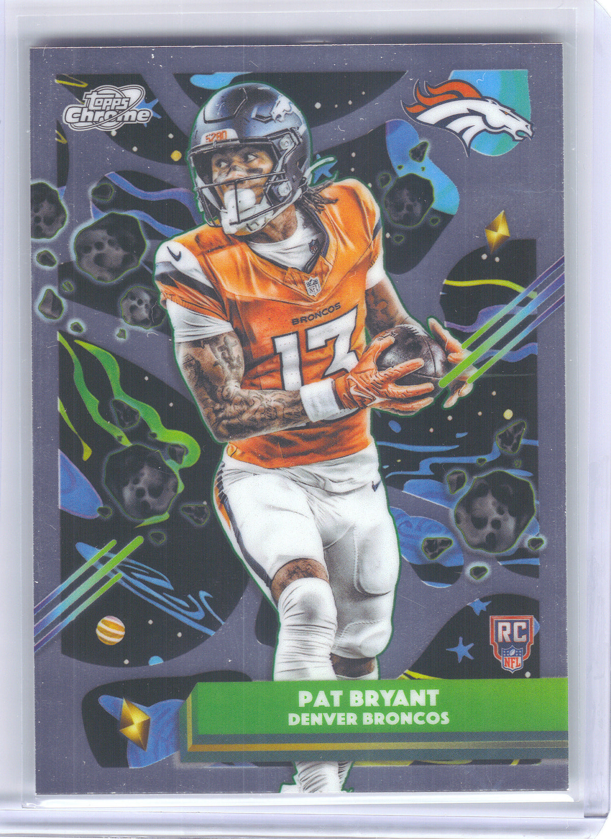 2025 Topps Chrome Cosmic #133 Pat Bryant Denver Broncos RC