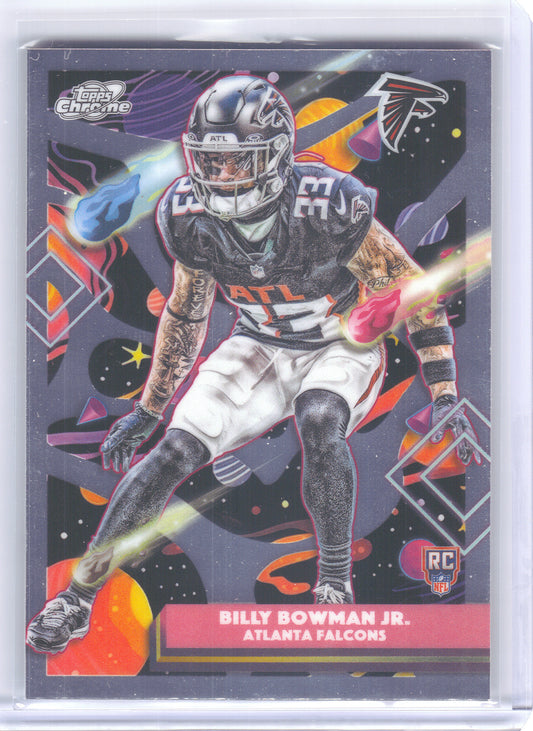 2025 Topps Chrome Cosmic #105 Billy Bowman Jr. Atlanta Falcons RC