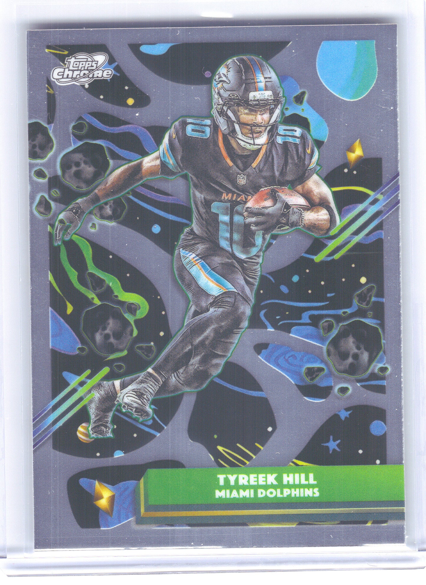 2025 Topps Chrome Cosmic #62 Tyreek Hill Miami Dolphins