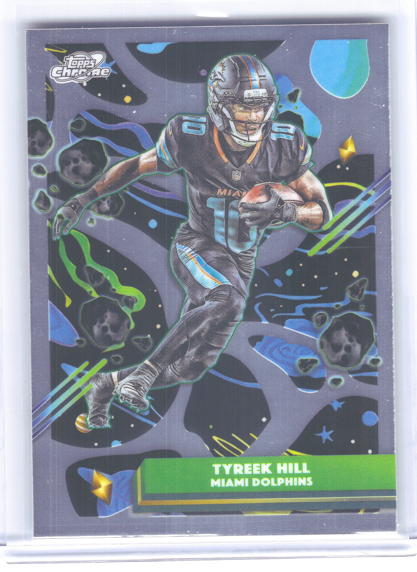 2025 Topps Chrome Cosmic #62 Tyreek Hill Miami Dolphins