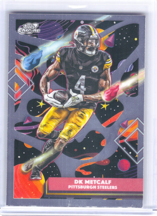 2025 Topps Chrome Cosmic #83 DK Metcalf Pittsburgh Steelers