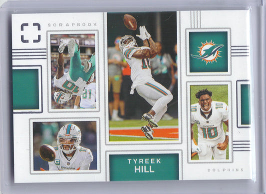 2025 Panini Photogenic #15 Tyreek Hill Scrapbook Miami Dolphins