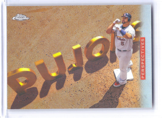 2026 Topps Chrome #P-9 Albert Pujols Perspectives St. Louis Cardinals