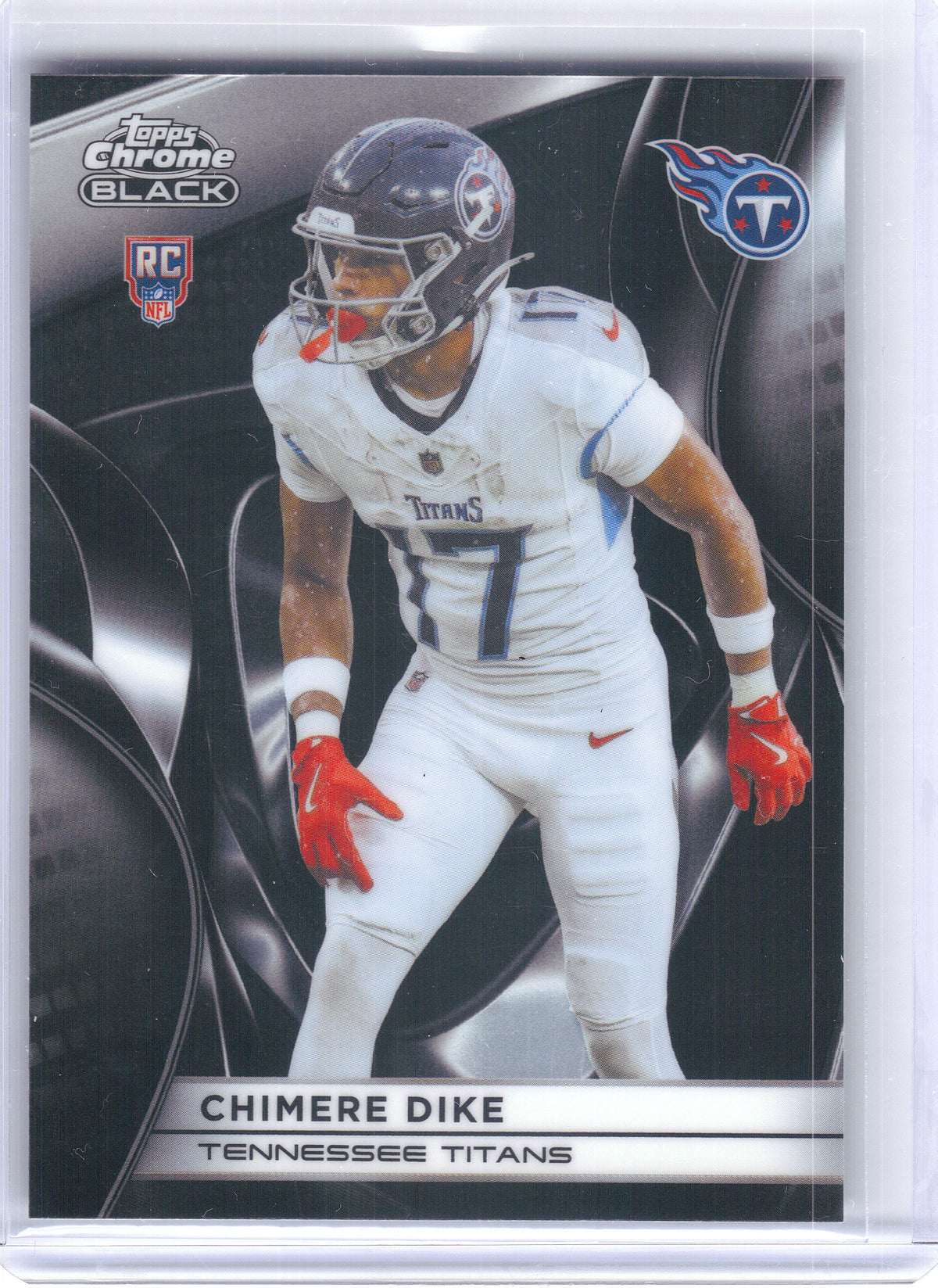 2025 Topps Chrome Black #149 Chimere Dike Tennessee Titans RC