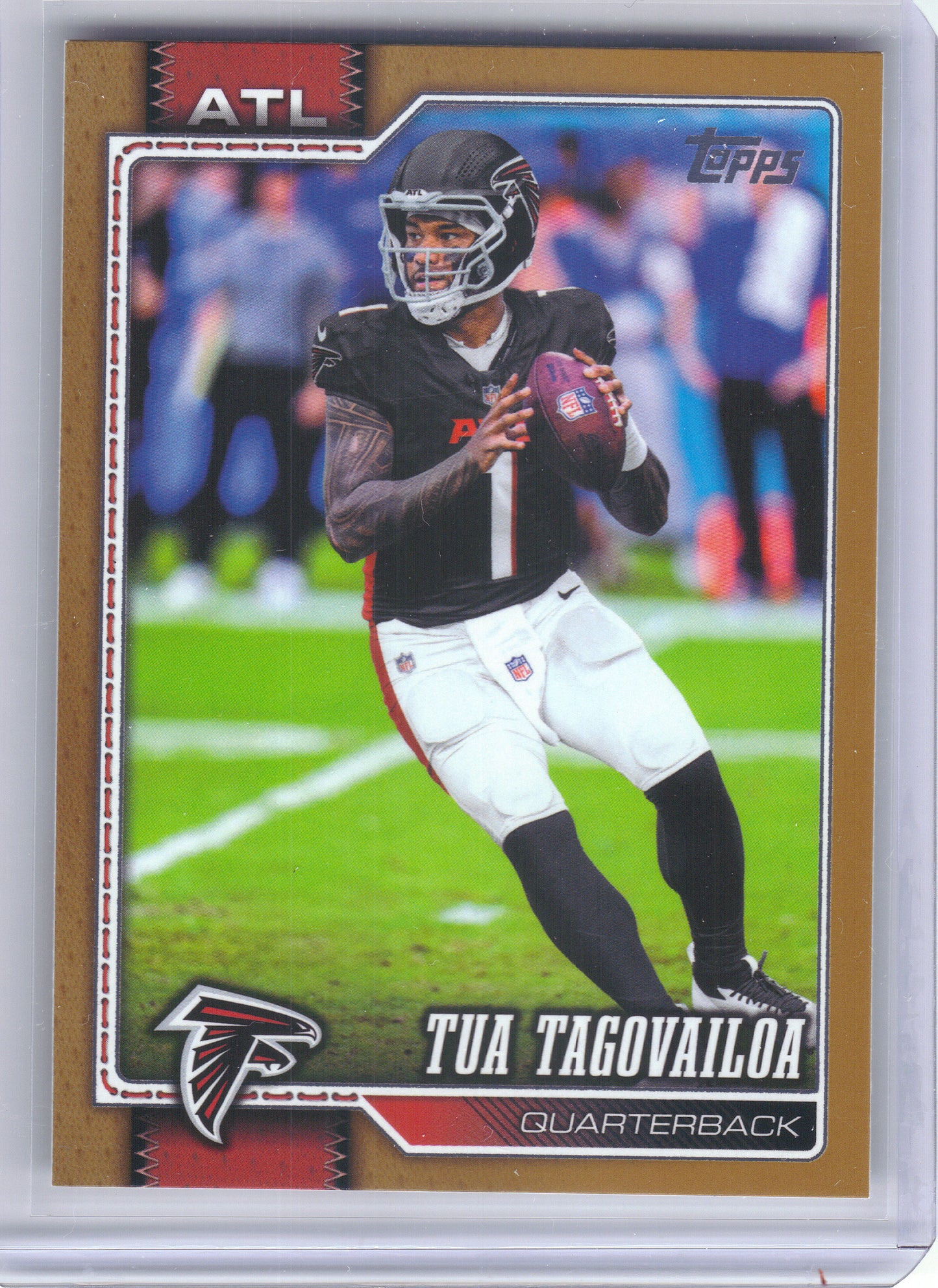 2026 Topps Flagship #126 Tua Tagovailoa Gold #/2026 Atlanta Falcons SN