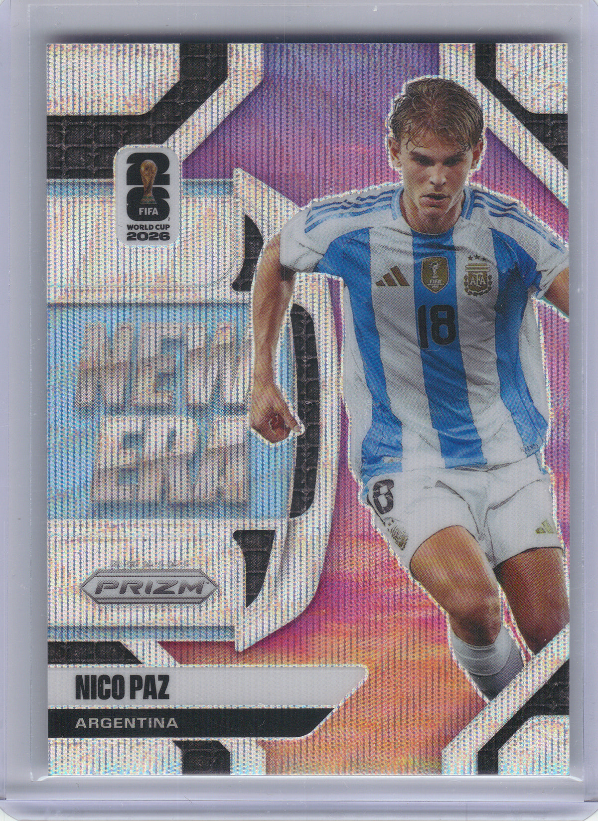 2026 Panini Prizm FIFA World Cup #7 Nico Paz New Era Wave Prizms Argentina