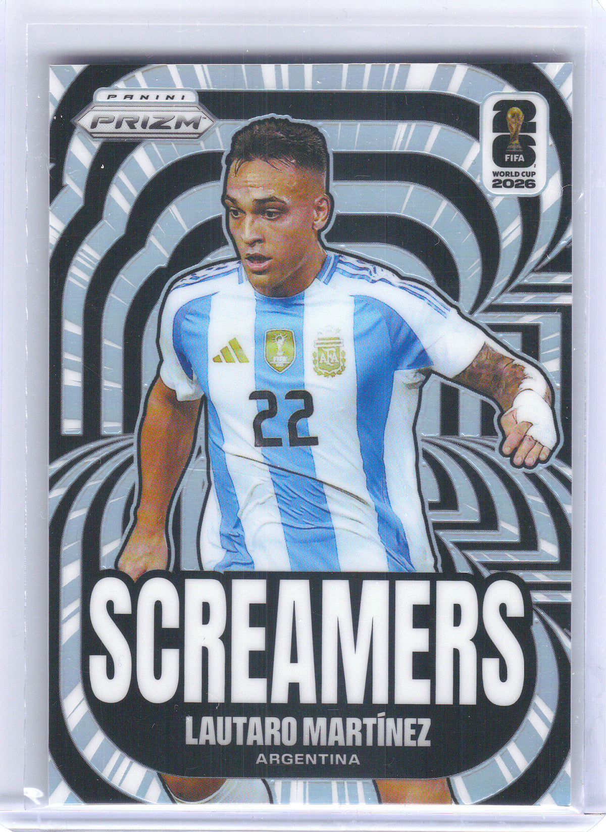 2026 Panini Prizm FIFA World Cup #6 Lautaro Martinez Screamers Preferred Prizms Argentina