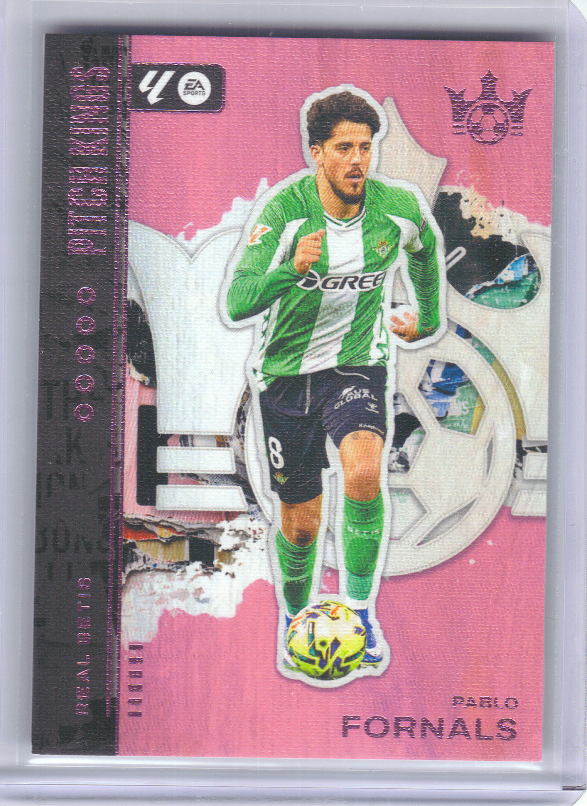 2025-26 Panini Pitch Kings #28 Pablo Fornals Pink #/99 Betis SN