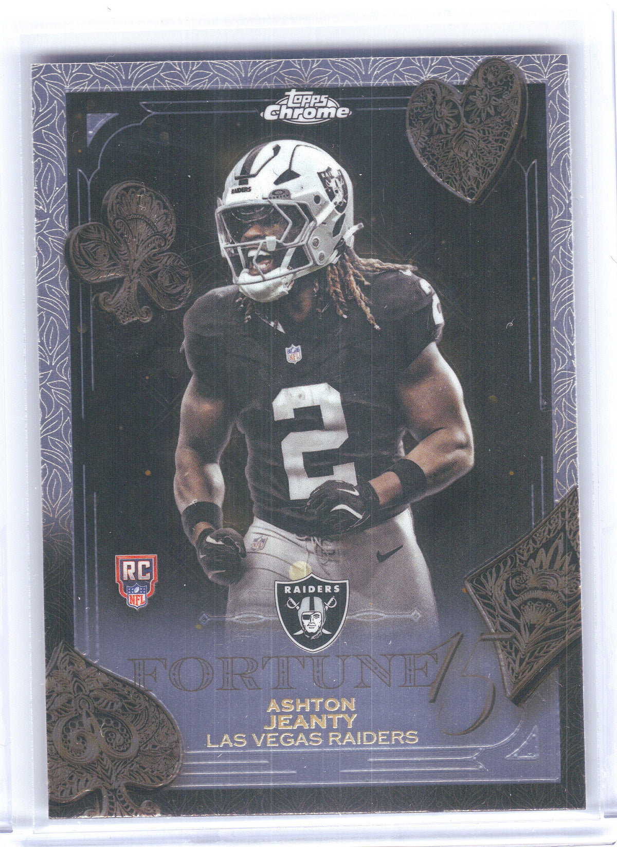 2025 Topps Chrome #F15-24 Ashton Jeanty Fortune 15 Las Vegas Raiders
