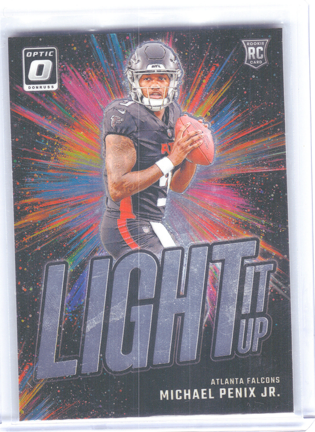 2024 Donruss Optic #3 Michael Penix Jr. Light It Up Atlanta Falcons
