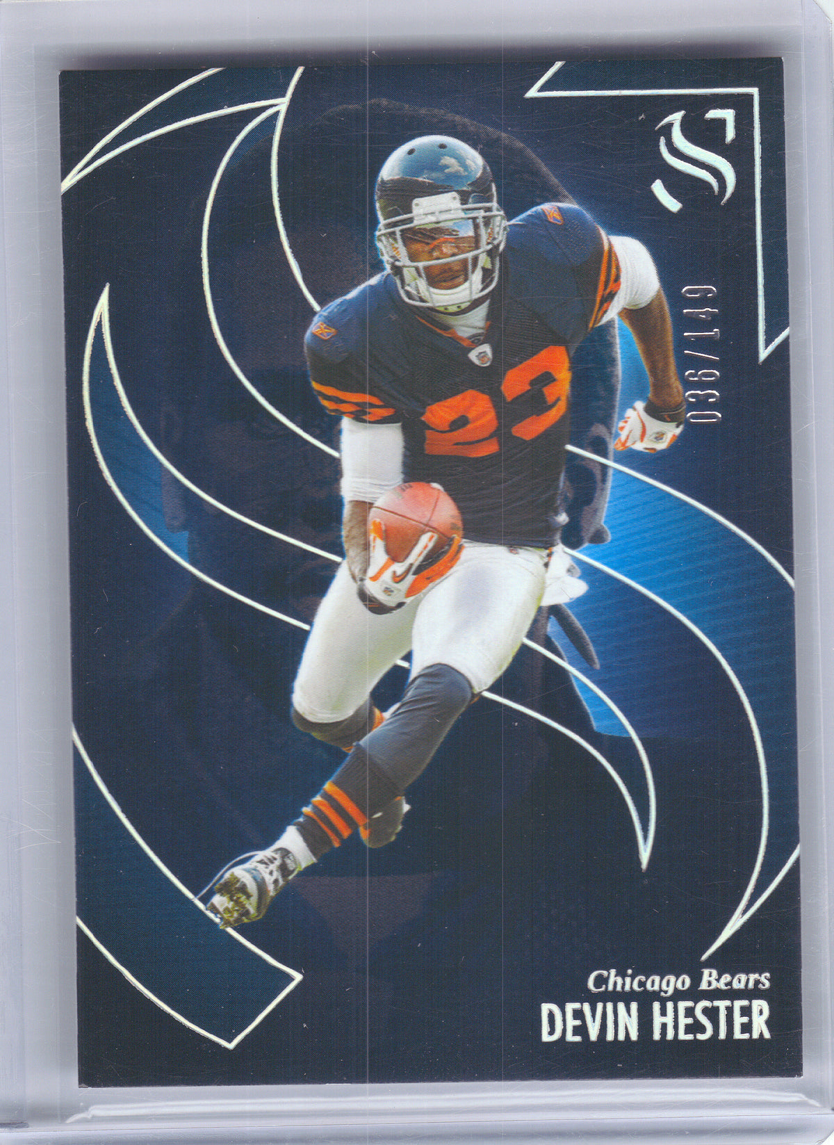 2025 Panini Silhouette #50 Devin Hester Holo Silver #/149 Chicago Bears SN