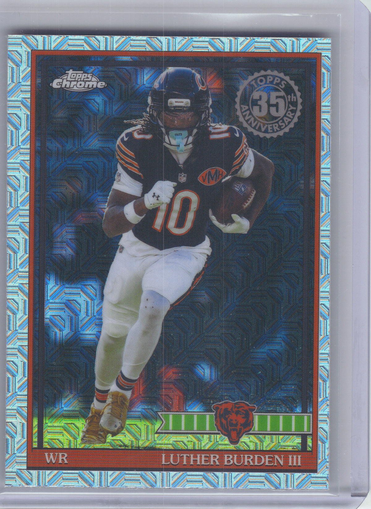 2026 Topps Flagship #91TC-17 Luther Burden III 1991 Topps Football Chrome Chicago Bears