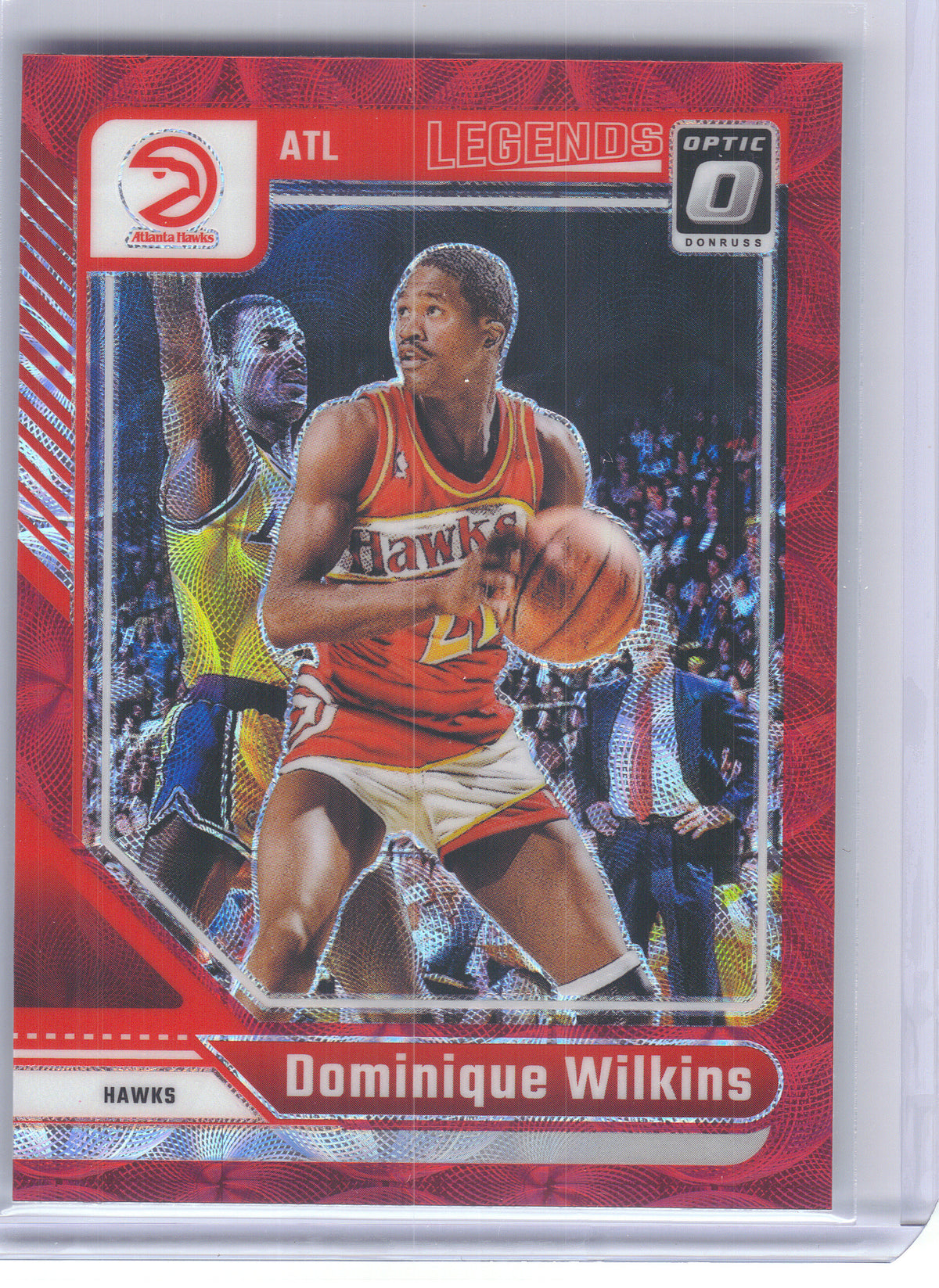 2024-25 Donruss Optic #238 Dominique Wilkins Red International Atlanta Hawks