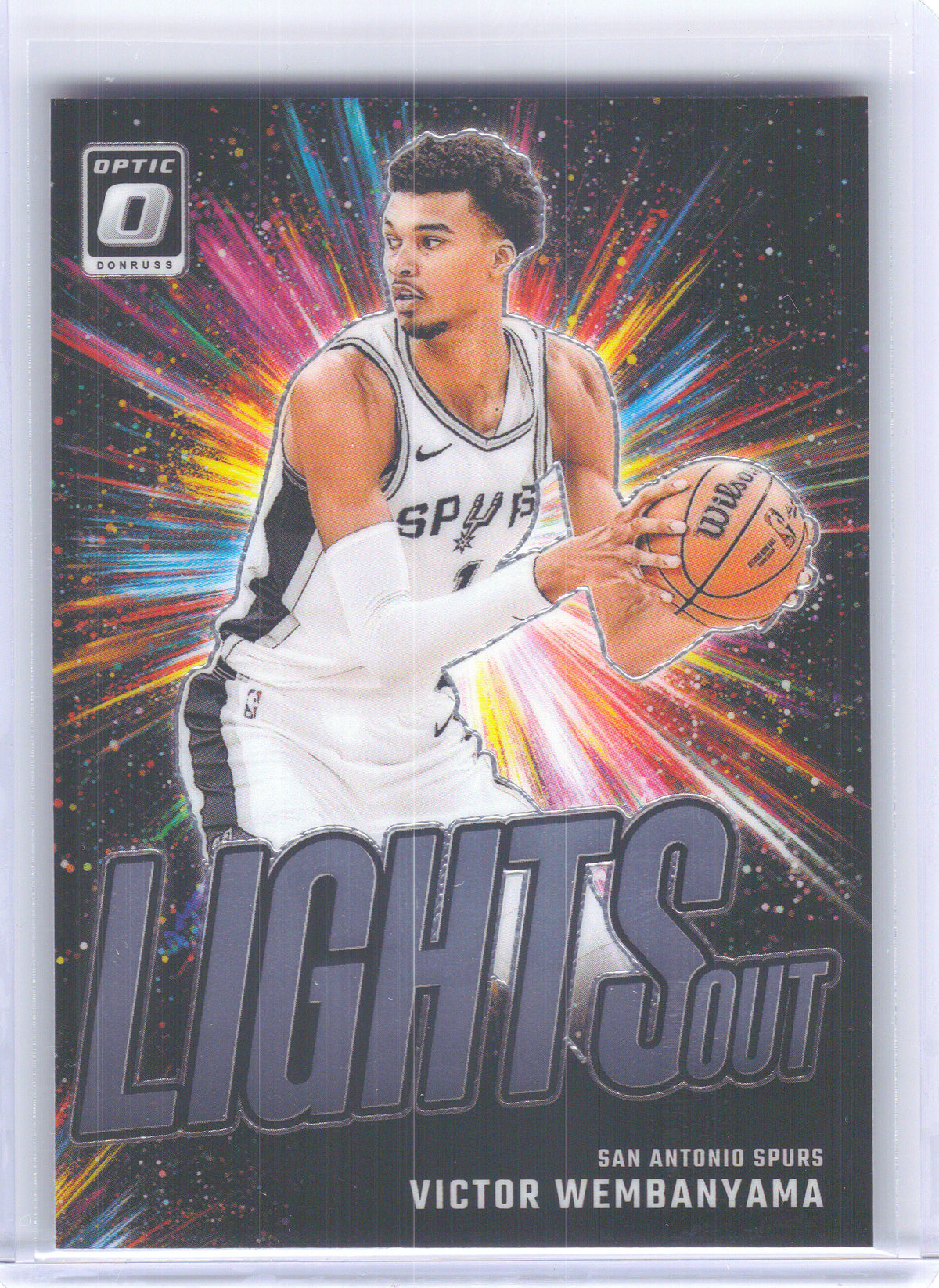 2024-25 Donruss Optic #3 Victor Wembanyama Lights Out San Antonio Spurs