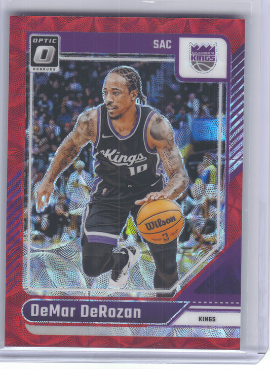 2024-25 Donruss Optic #218 DeMar DeRozan Red International Sacramento Kings