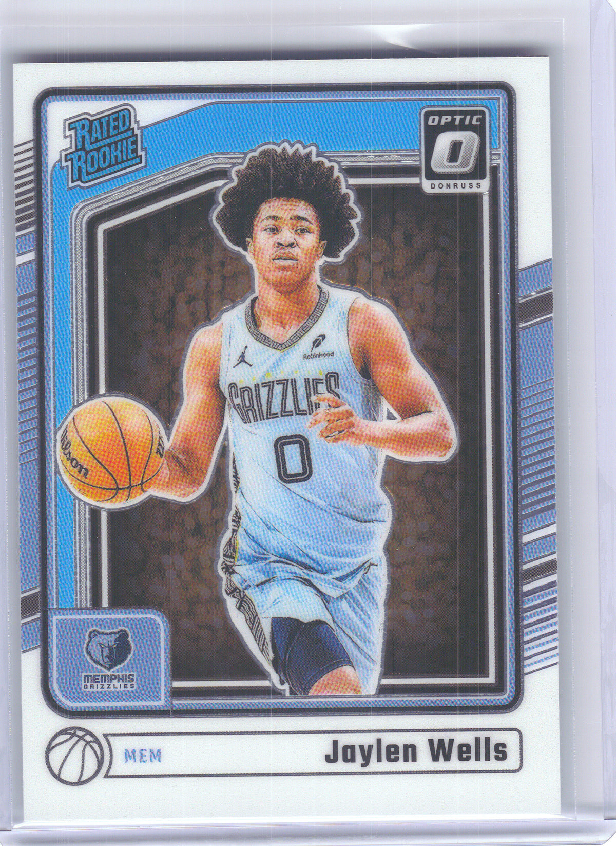 2024-25 Donruss Optic #252 Jaylen Wells Memphis Grizzlies RC