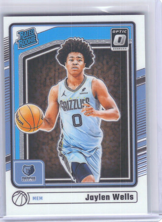 2024-25 Donruss Optic #252 Jaylen Wells Memphis Grizzlies RC
