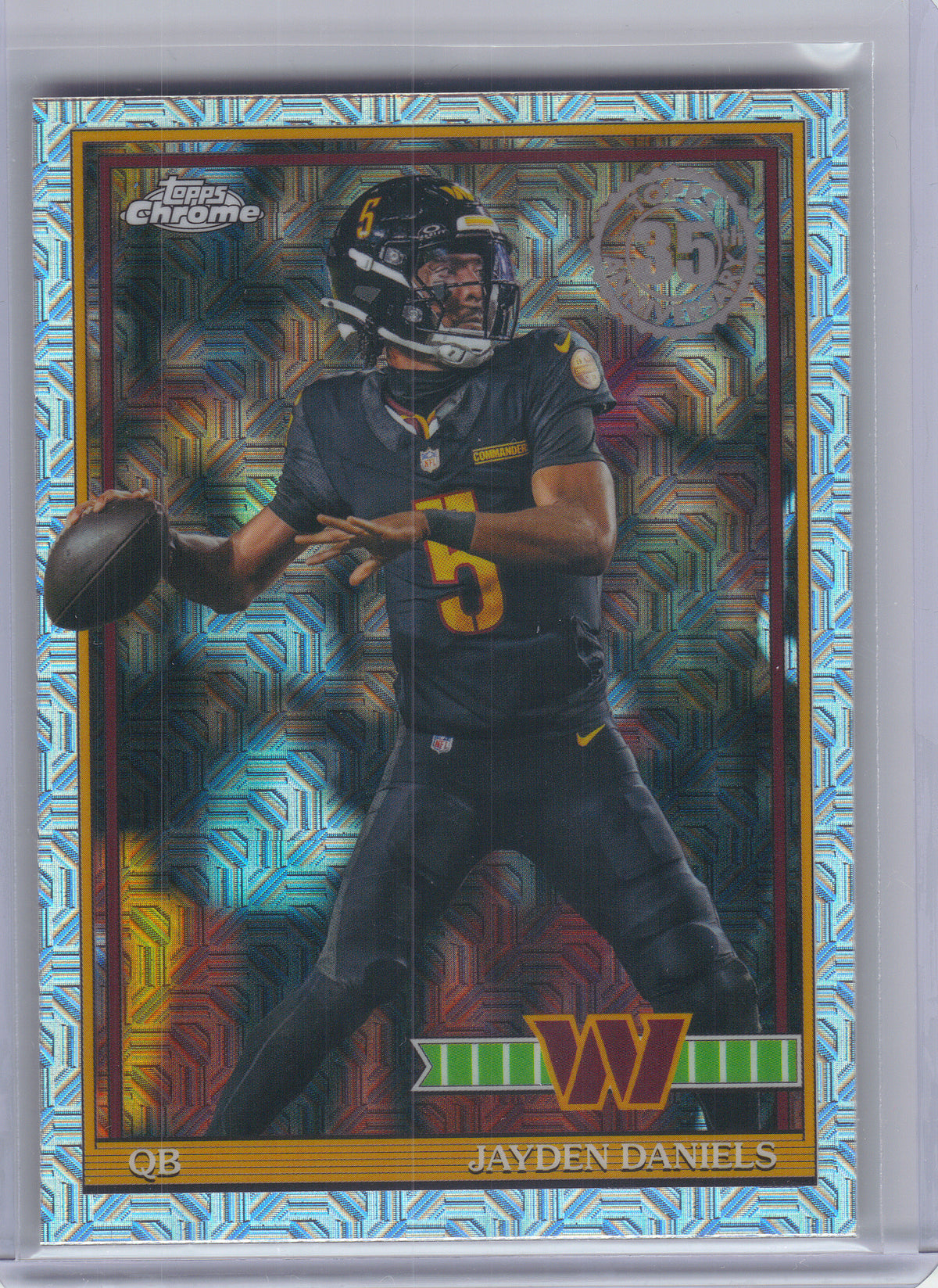 2026 Topps Flagship #91TC-44 Jayden Daniels 1991 Topps Football Chrome Washington Commanders