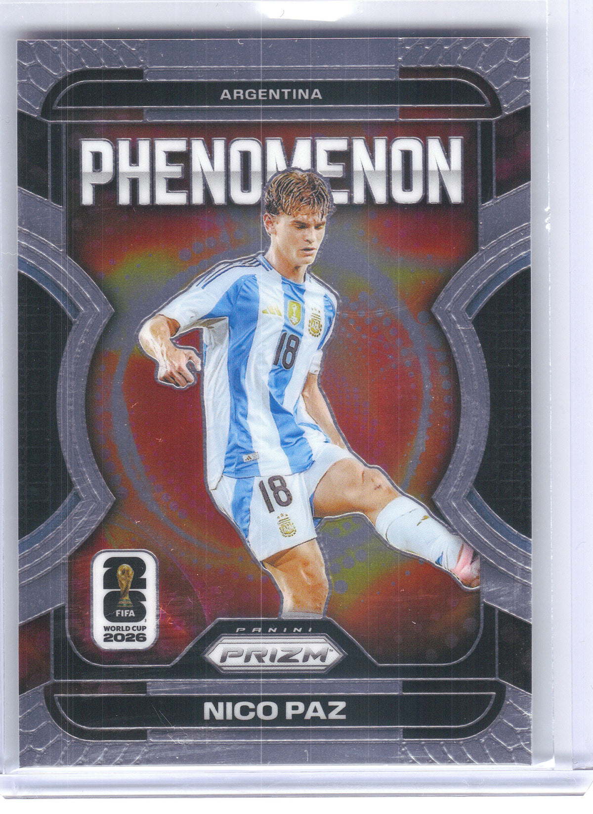 2026 Panini Prizm FIFA World Cup #13 Nico Paz Phenomenon Argentina
