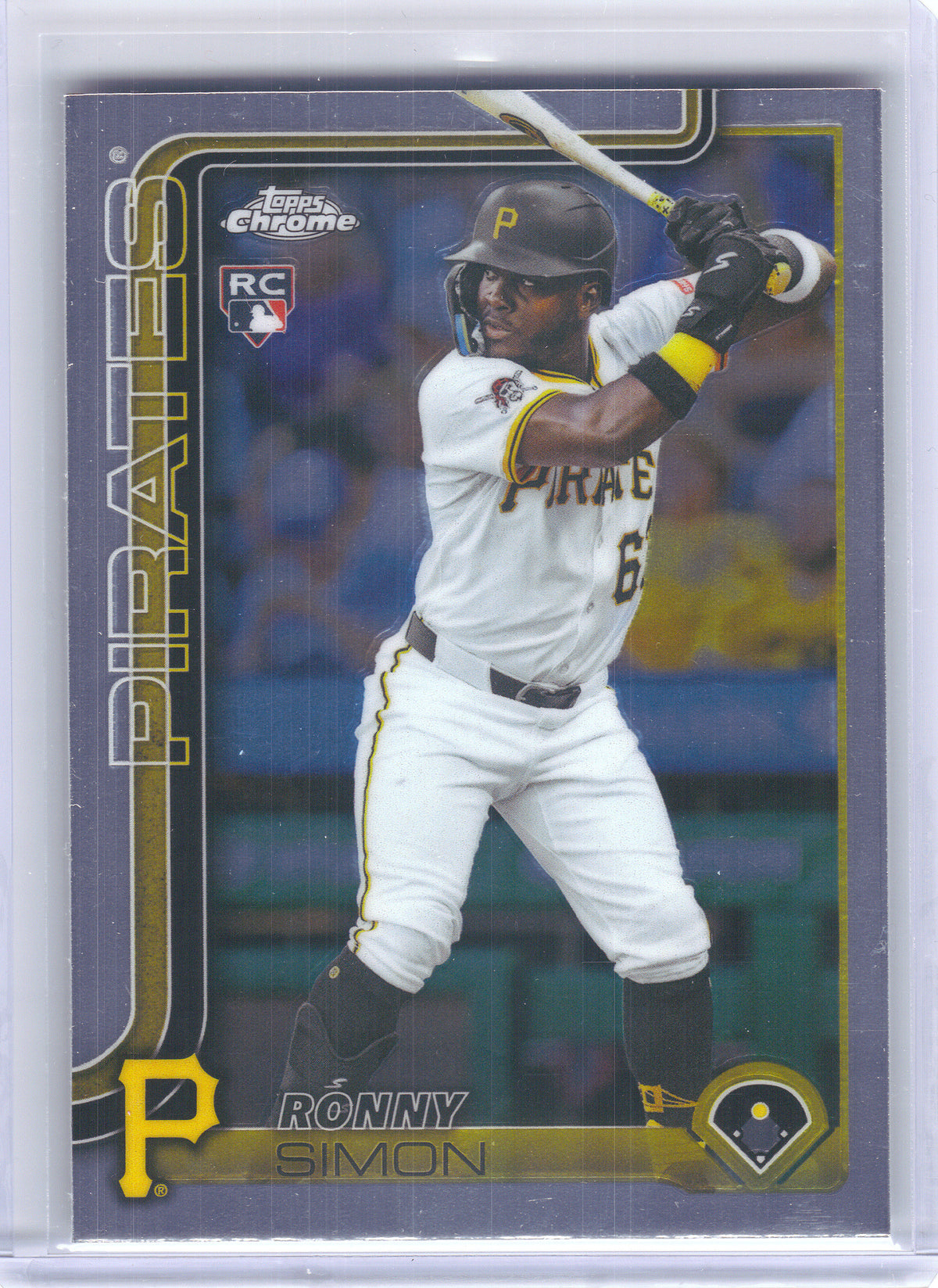 2025 Topps Chrome Update #USC35 Ronny Simon Prism Refractors Pittsburgh Pirates RC