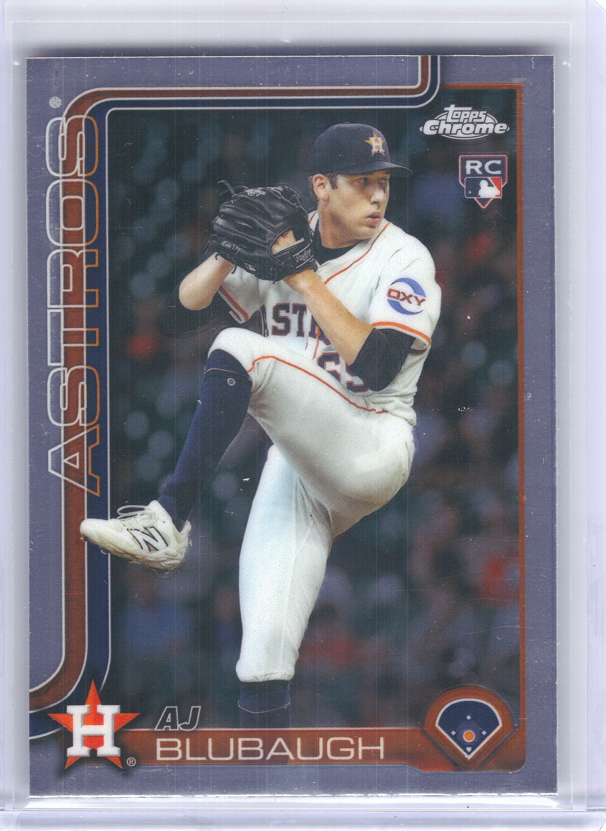 2025 Topps Chrome Update #USC163 AJ Blubaugh Houston Astros RC