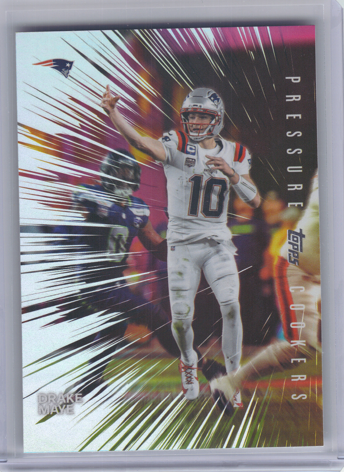 2026 Topps Flagship #PC-5 Drake Maye Pressure Cookers New England Patriots