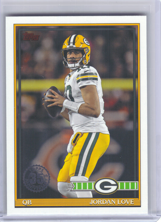 2026 Topps Flagship #91TF-42 Jordan Love 1991 Topps Football Green Bay Packers