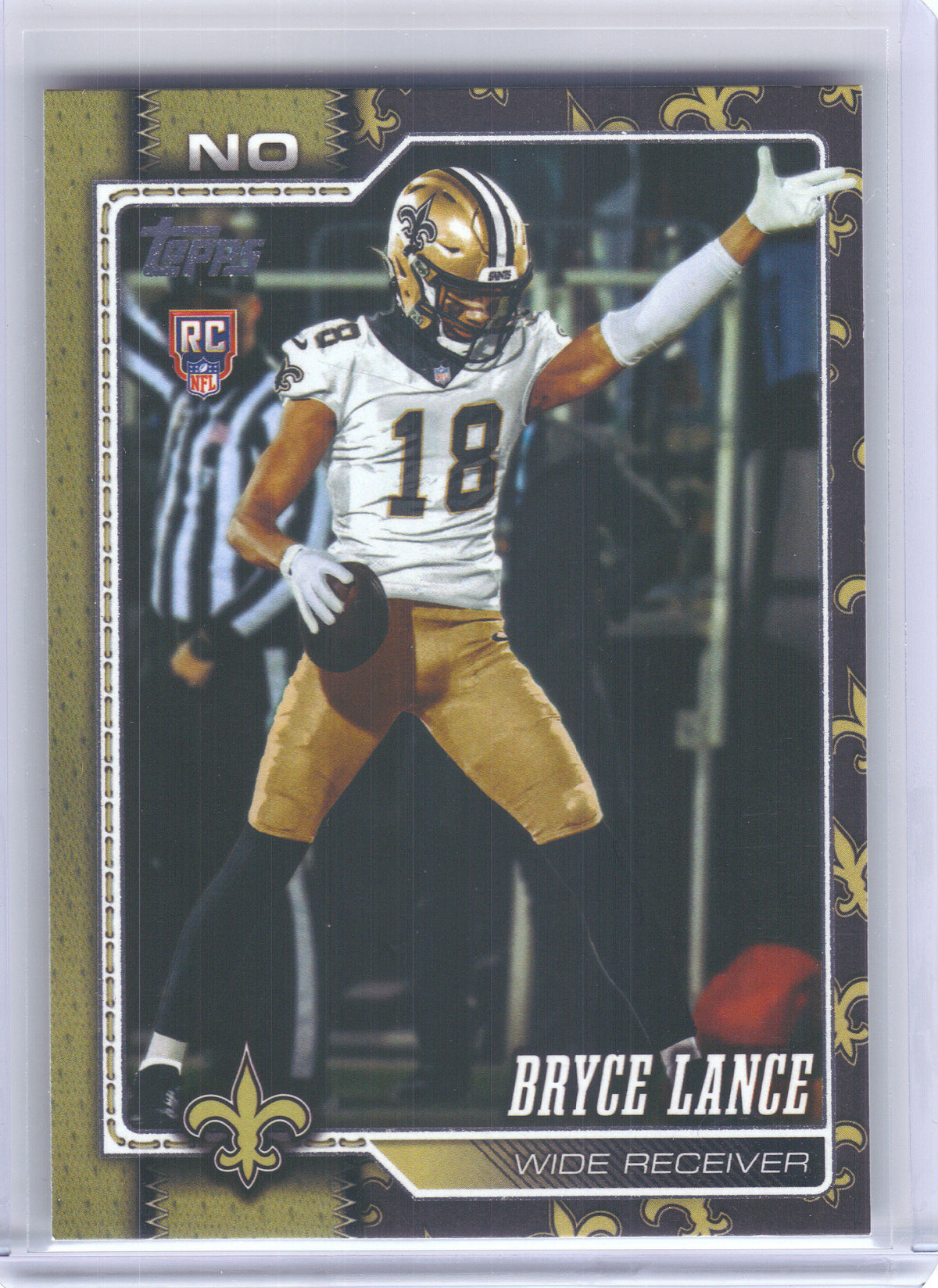 2026 Topps Flagship #332 Bryce Lance Team Color Border Variations New Orleans Saints