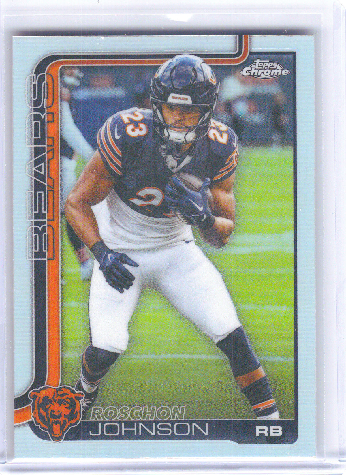 2025 Topps Chrome #55 Roschon Johnson Refractor Chicago Bears