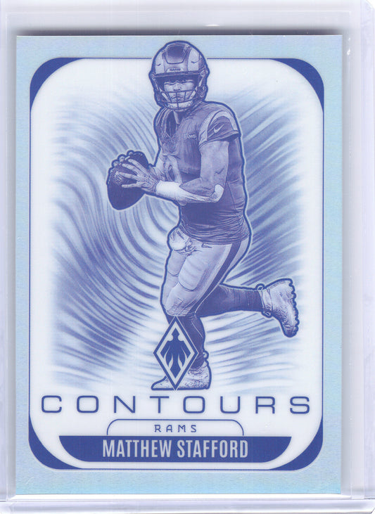 2025 Panini Phoenix #19 Matthew Stafford Contours Los Angeles Rams
