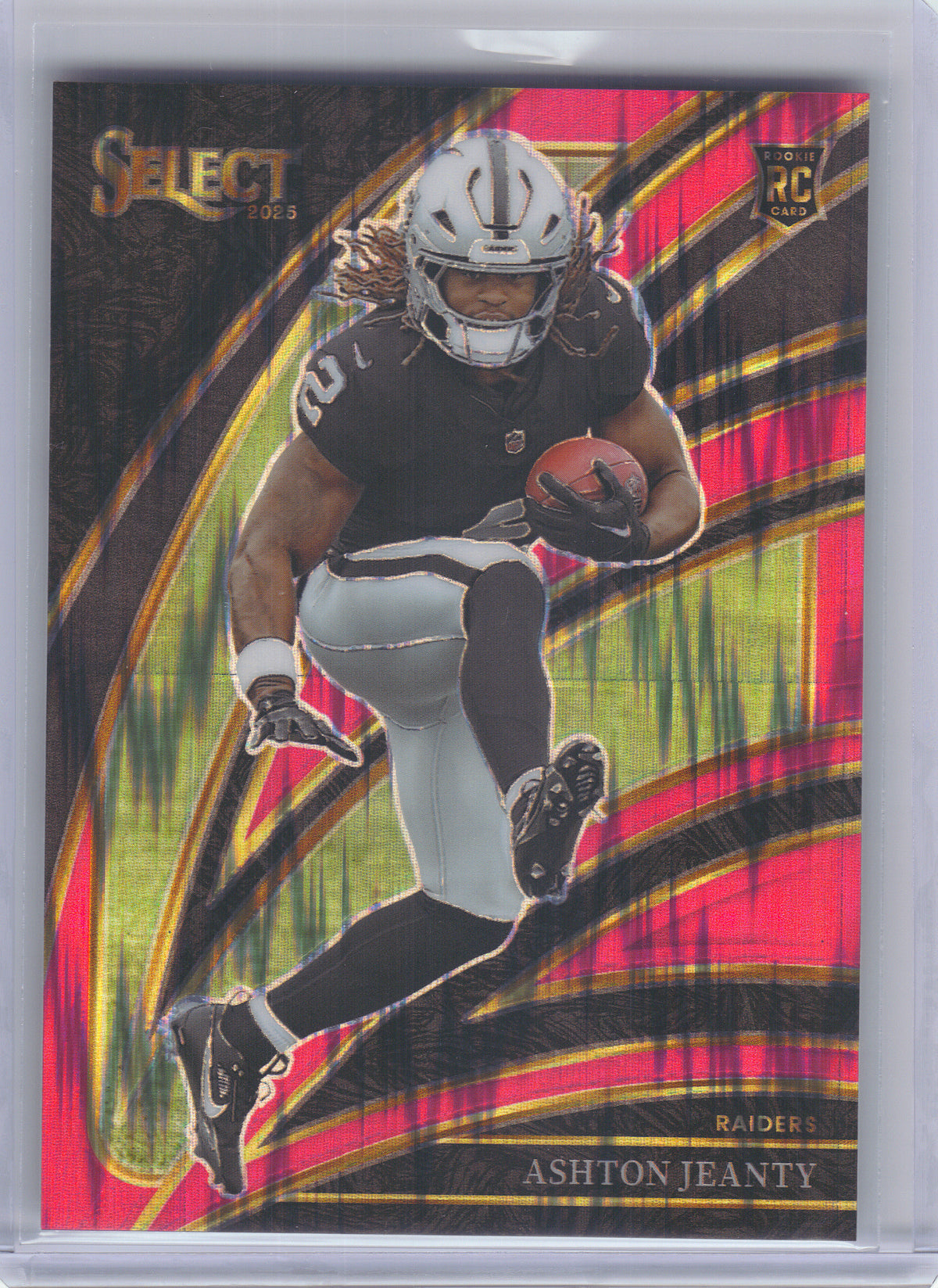 2025 Panini Select #4 Ashton Jeanty Pink Prizm Shock Las Vegas Raiders RC