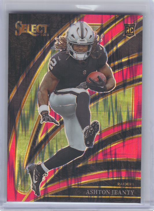 2025 Panini Select #4 Ashton Jeanty Pink Prizm Shock Las Vegas Raiders RC