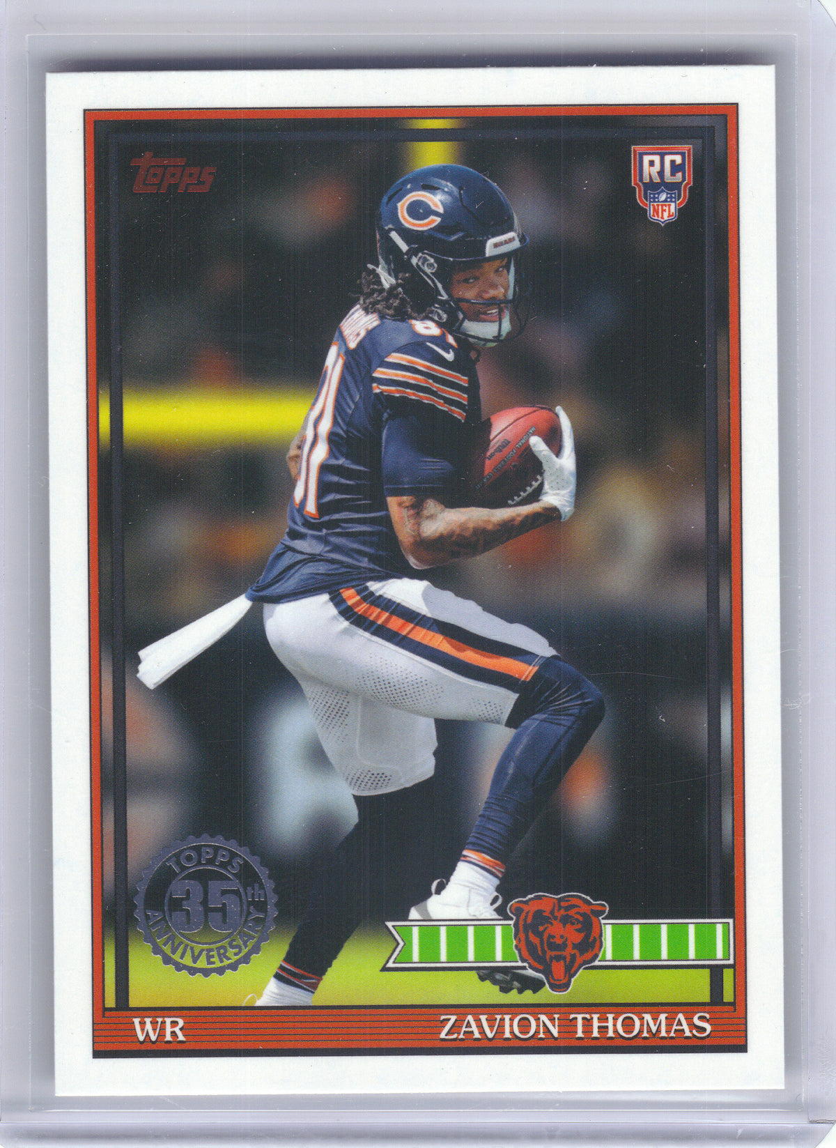 2026 Topps Flagship #91TR-17 Zavion Thomas 1991 Topps Football Rookies Chicago Bears