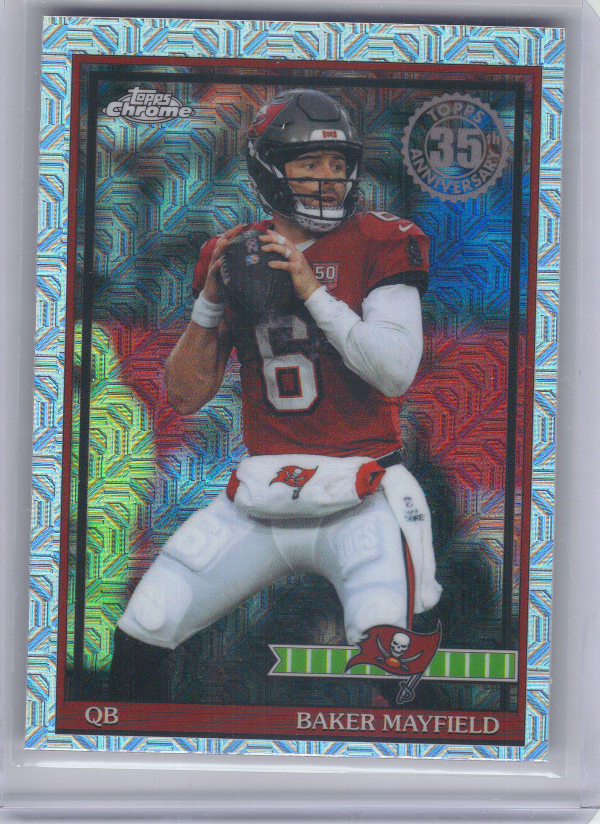2026 Topps Flagship #91TC-32 Baker Mayfield 1991 Topps Football Chrome Tampa Bay Buccaneers