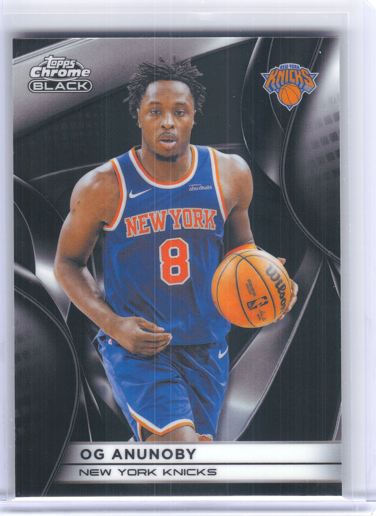 2025-26 Topps Chrome Black #29 OG Anunoby New York Knicks