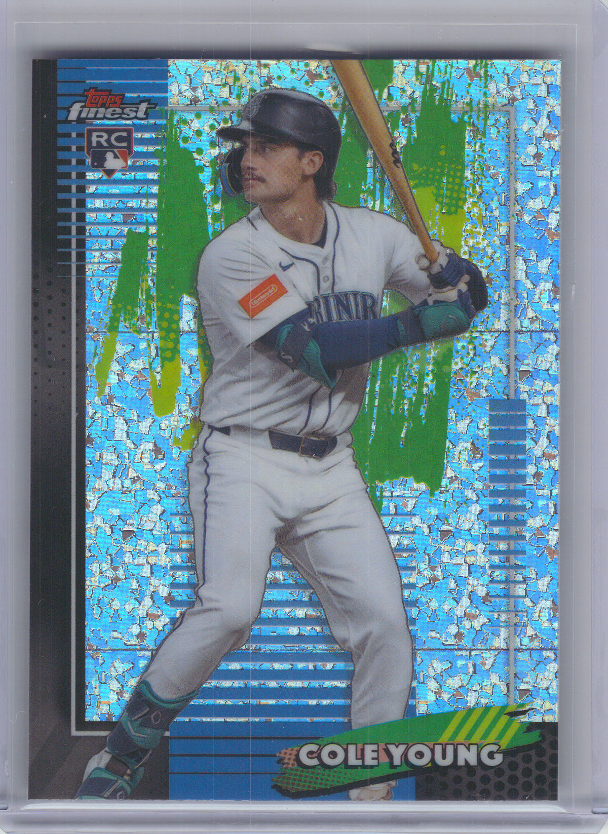 2026 Finest #57 Cole Young Mini-Diamond Refractor Seattle Mariners RC