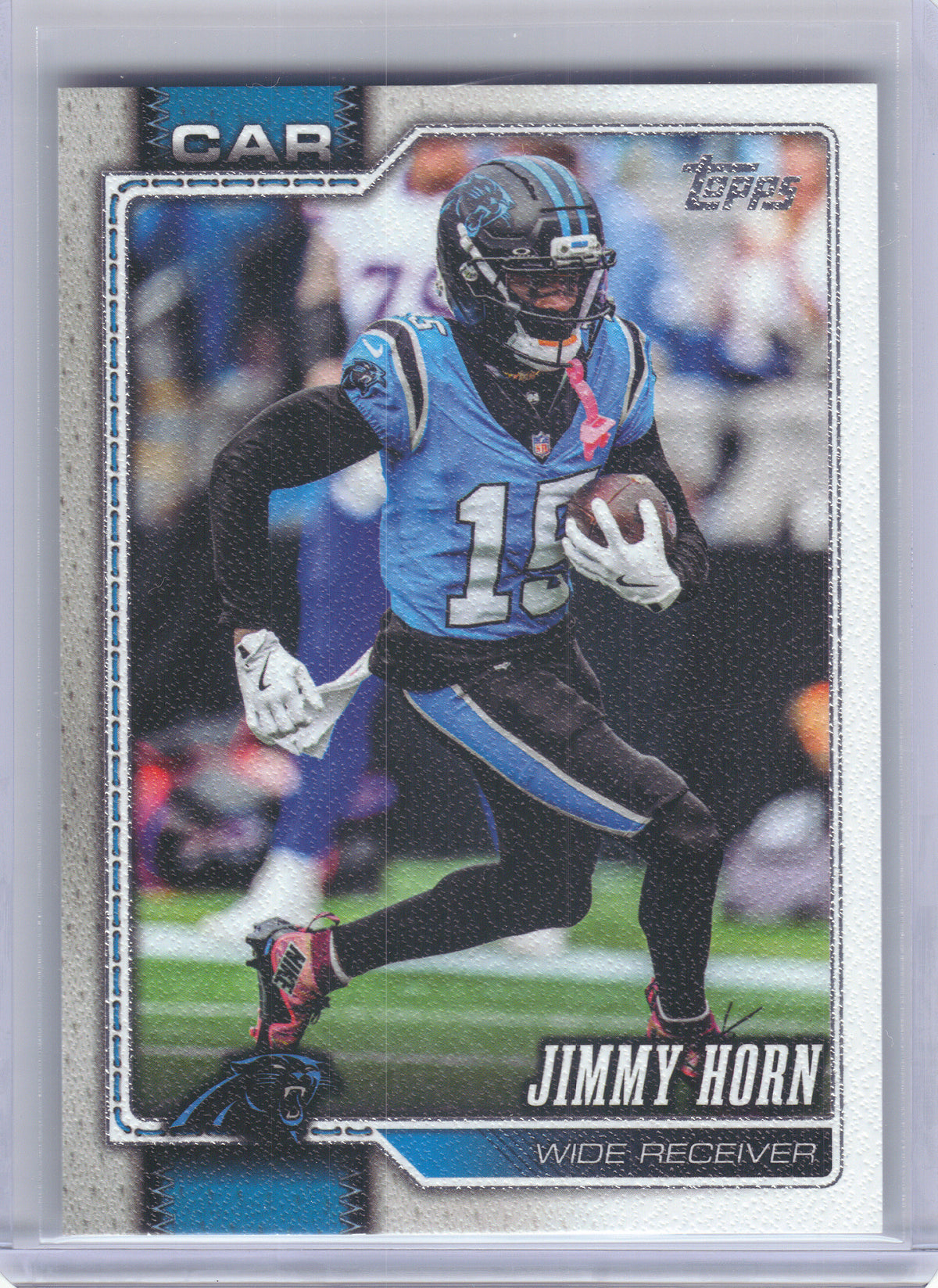 2026 Topps Flagship #31 Jimmy Horn Jr. Canvas #/50 Carolina Panthers SN