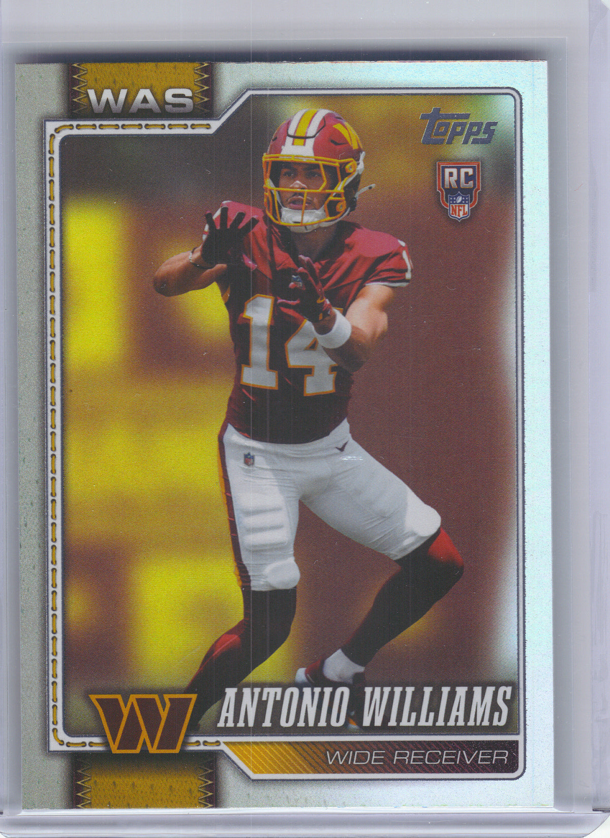 2026 Topps Flagship #328 Antonio Williams Holo Foil Washington Commanders