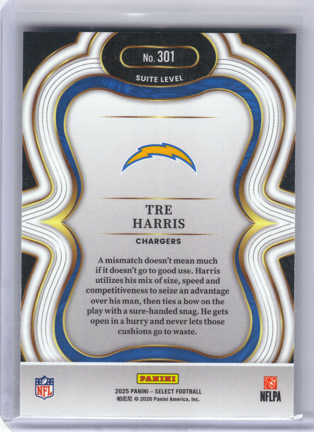 2025 Panini Select #301 Tre Harris Los Angeles Chargers