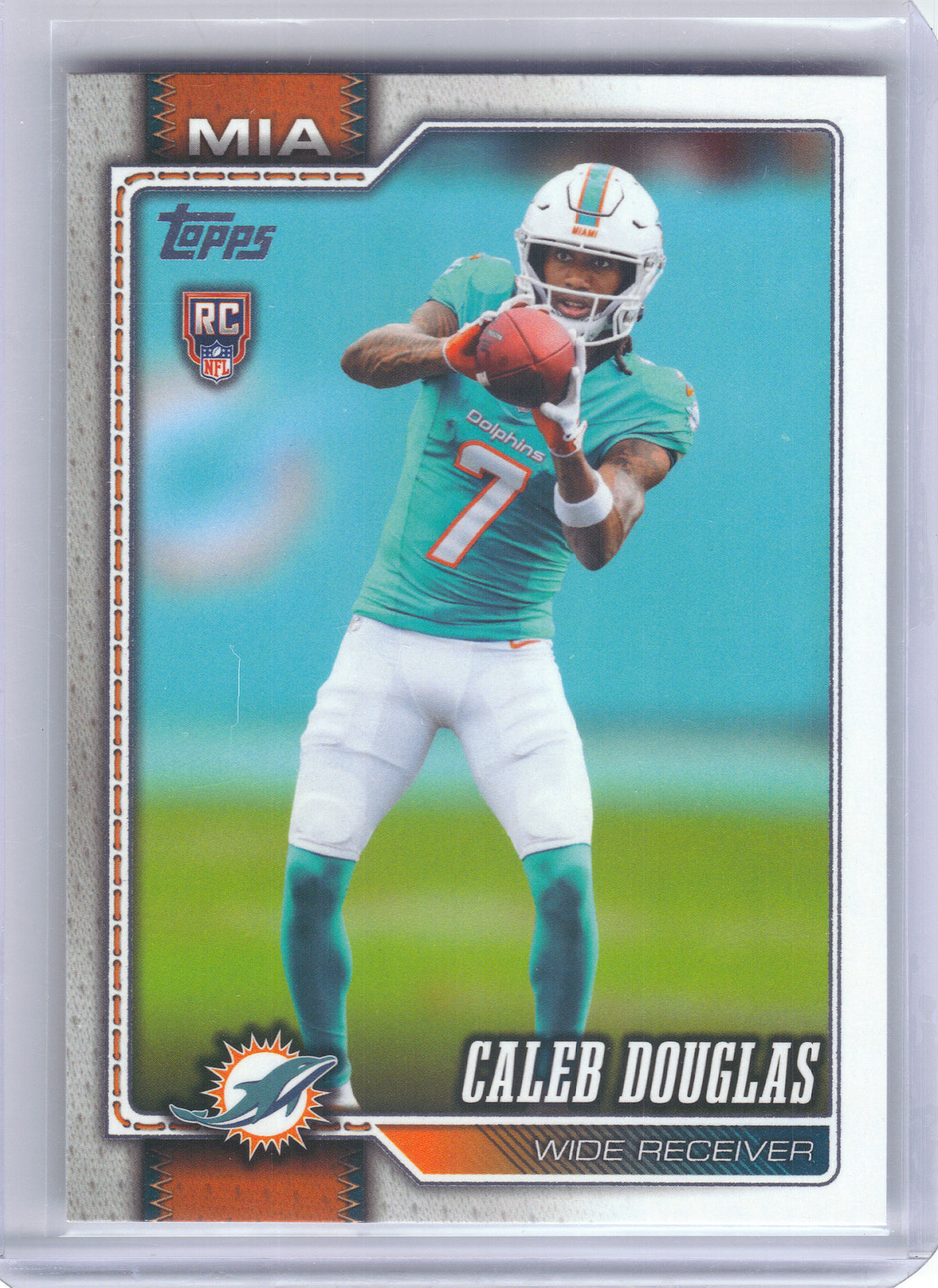 2026 Topps Flagship #365 Caleb Douglas Miami Dolphins RC
