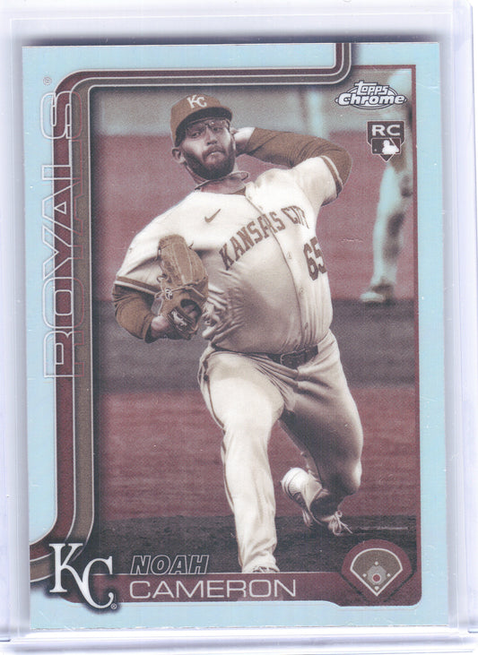 2025 Topps Chrome Update #USC69 Noah Cameron Sepia Refractor Kansas City Royals RC