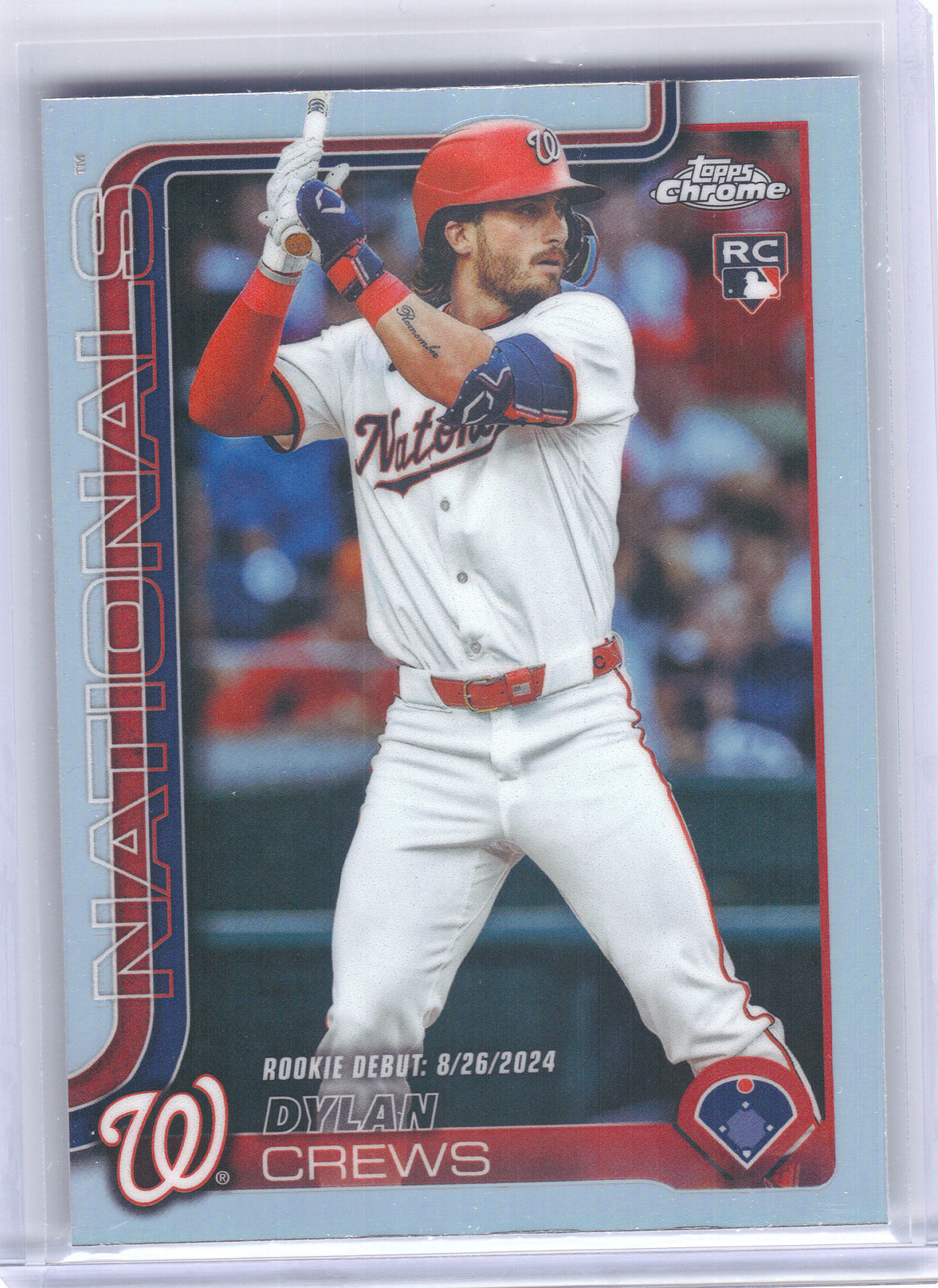 2025 Topps Chrome Update #USC190 Dylan Crews Refractor Washington Nationals