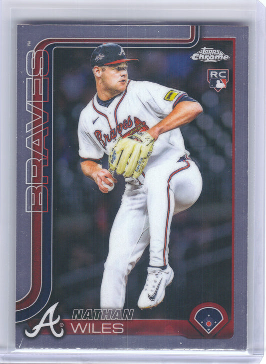 2025 Topps Chrome Update #USC172 Nathan Wiles Atlanta Braves RC