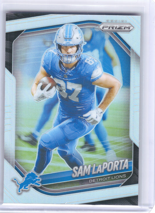 2025 Panini Prizm #122 Sam LaPorta Silver Detroit Lions