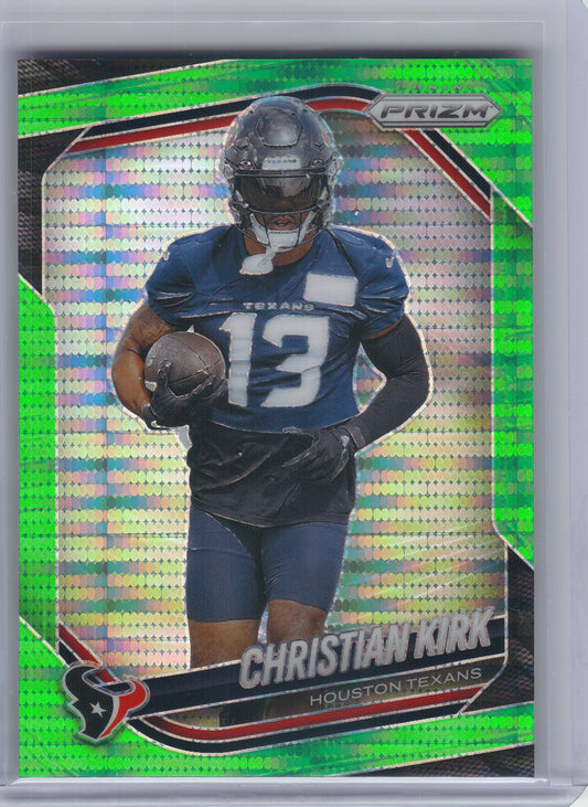 2025 Panini Prizm #3 Christian Kirk Neon Green Pulsar Houston Texans