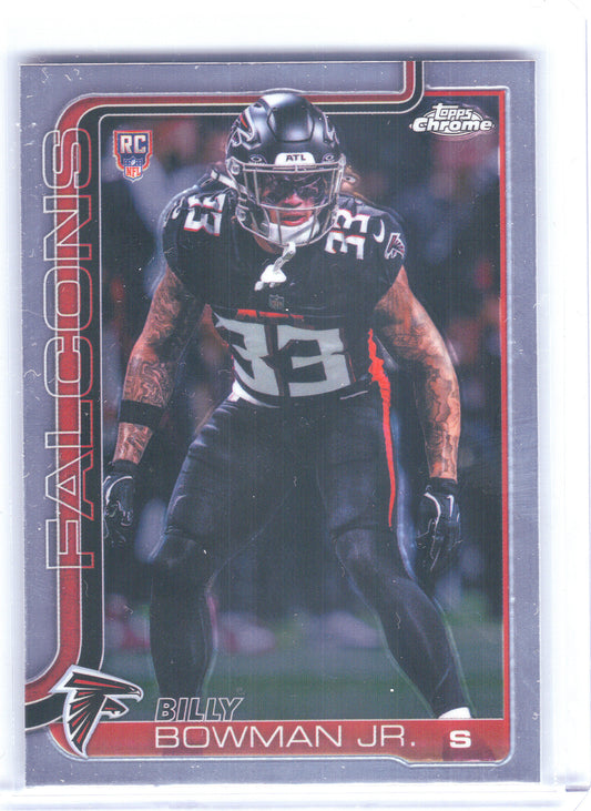 2025 Topps Chrome #344 Billy Bowman Jr. Atlanta Falcons RC