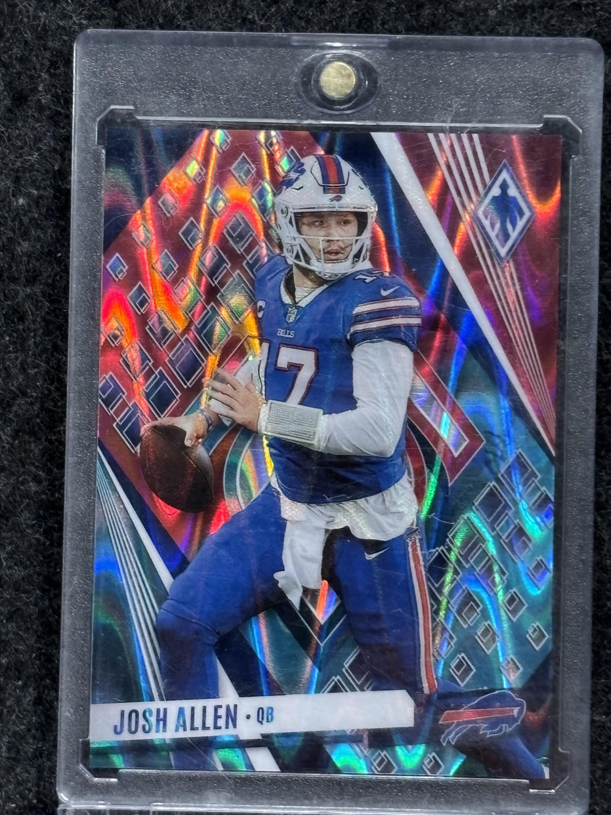 2023 Panini Phoenix #8 Josh Allen Fire and Ice Seismic #/50 Buffalo Bills SN